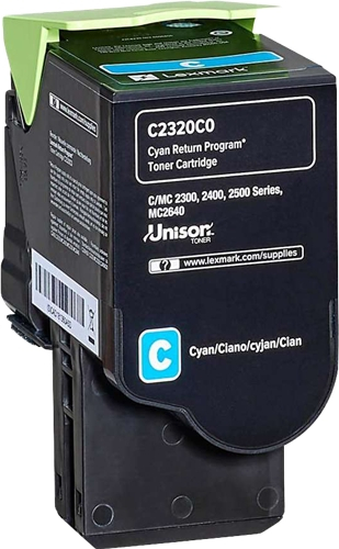Lexmark C2325 C2425 C2535 MC2325 MC2425 MC2535 MC2640 Cian Toner Original C2320C0
