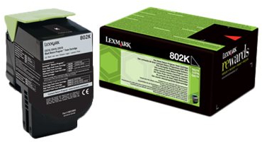 Lexmark CX310 CX410 CX510 Negro Toner Original 80C20K0 802K
