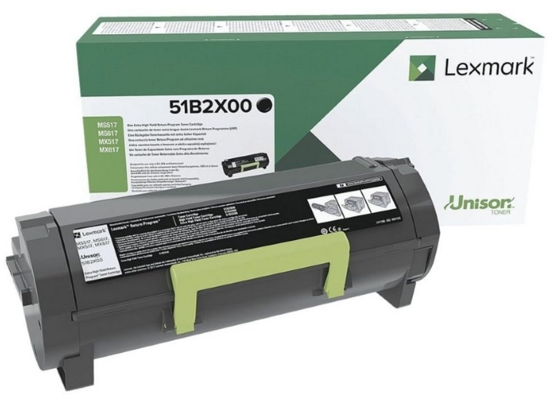 Lexmark MS517 MS617 MX517 MX617 Negro Toner Original 51B2X00