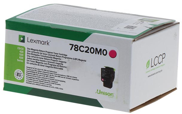 Lexmark CS421 CS521 CS622 CX421 CX522 CX622 CX625 Magenta Toner Original 78C20M0