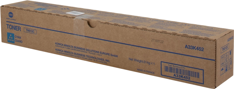 Konica Minolta TN512 Cian Toner Original TN512C A33K452