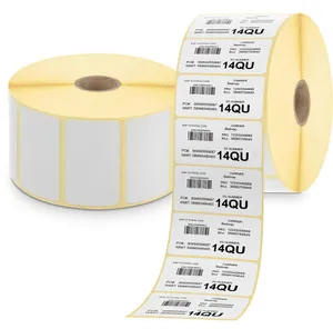 Zebra Z-Perform 1000T Pack de 12 Rollos de Etiquetas Originales Perforadas 38x25 mm 2580 Unidades por rollo 880003-025D