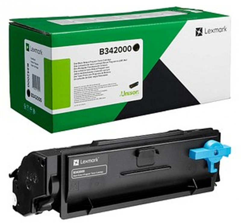 Lexmark B3340 B3342 MB3342 Negro Toner Original B342000