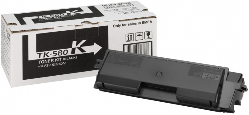 Kyocera TK580 Negro Toner Original 1T02KT0NL0 TK580K