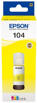 Epson 104 Amarillo Botella de Tinta Original C13T00P440