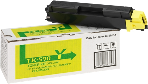 Kyocera TK590 Amarillo Toner Original 1T02KVANL0 TK590Y