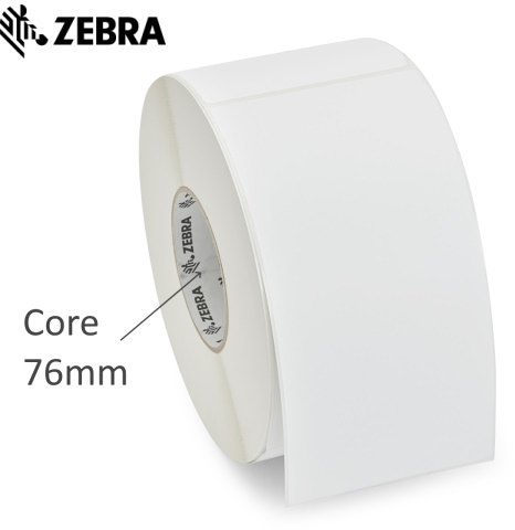 Zebra Z-Perform 1000D Pack de 6 Rollos de Etiquetas Termicas Originales 76x25mm Adhesivo Permanente 5.180 Unidades x Rollo 88073