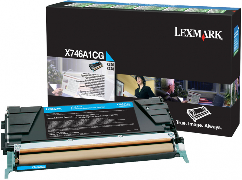 Lexmark X746 X748 Cian Toner Original X746A1CG