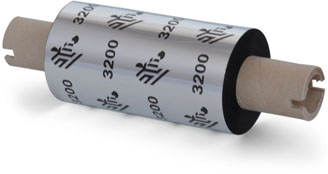 Zebra ZipShip 3200 Pack de 12 Cintas de Transferencia Termica Original Cintas de mezcla Cera Resina Nucleo 12.7mm, Ancho 64mm, L