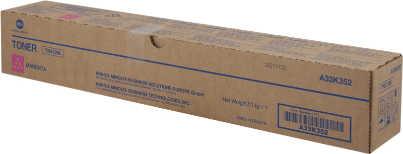 Konica Minolta TN512 Magenta Toner Original TN512M A33K352