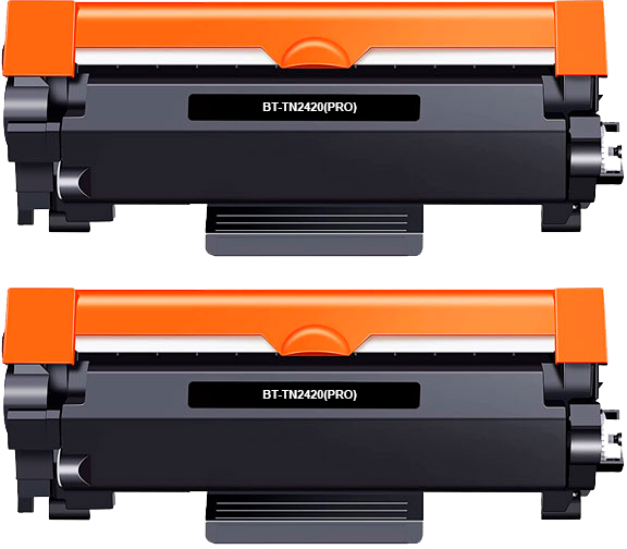 PACK 2 Toner Compatibles Brother TN2420 TN2410