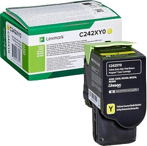 Lexmark C2425 C2535 MC2425 MC2535 MC2640 Amarillo Toner Original C242XY0