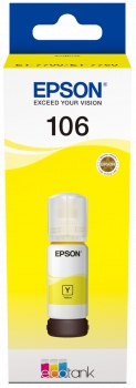 Epson 106 Amarillo Botella de Tinta Original C13T00R440
