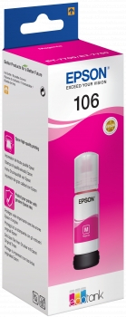 Imagen extra Epson 106 Magenta Botella de Tinta Original C13T00R340