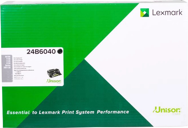 Lexmark M3150 XM3150 M1145 XM1145 Negro Tambor Original 24B6040