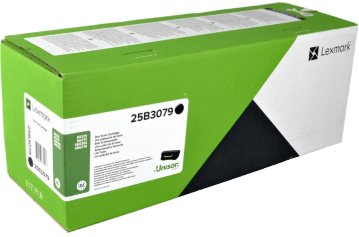 Lexmark M5255 M5270 M5365 XM5365i XM5370 Negro Toner Original 25B3079