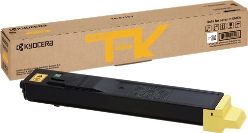 Kyocera TK8115 Amarillo Toner Original 1T02P3ANL0 TK8115Y