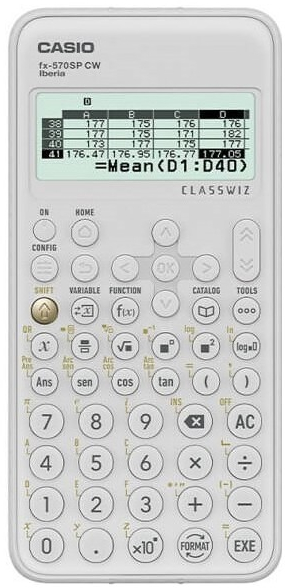 Casio FX-570SPCW Iberia. Calculadora cientifica con 560 funciones.