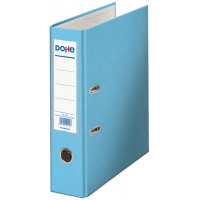 Archivador FOLIO, lomo Ancho, con ollao, rado, tarjetero y compresor. Celeste