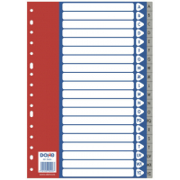 Separadores plastico A-Z FOLIO - 120 Micras - Multitaladro de 16 Perforaciones - Bolsa Autoadhesiva Individual. Dohe 