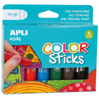 Apli Pack de 6 Sticks de Temperas Solidas de 10g Satinado