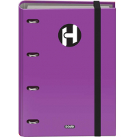 Dohe Serie Icon Carpeta de 4 Anillas A4 Recambio incluído 100H de 90gr. Morado