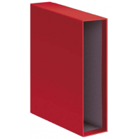 Cajetin Archivador A4 Lomo Ancho. Rojo