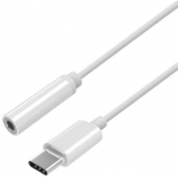 Aisens Conversor USB-C a Audio Estilo Apple - USB-C Macho a Jack 3.5 Hembra - 15cm - Blanco
