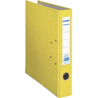 Archivador FOLIO, lomo Estrecho, con ollao, rado, tarjetero y compresor. Amarillo