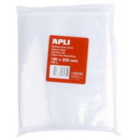 Apli Pack de 100 Bolsas de Auto Cierre 180x250 mm Uso Alimenticio
