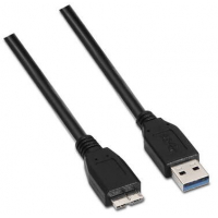 Aisens Cable USB 3.0 - USB-A Macho a MicroUSB Macho - 1 metro - Negro