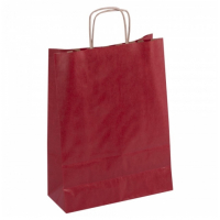 PACK 50 Bolsas Kraft 32 x 16 x 39 cm Rojo. APLI 101648