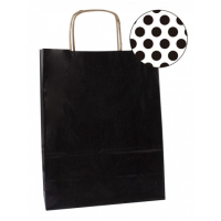 PACK 50 Bolsas Kraft 25 x 11 x 31 cm Negro. APLI 101840