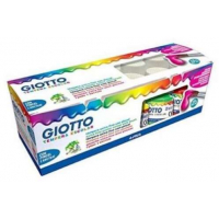 Giotto Tempera Pack de 12 Botes de 25 ml. + Pincel Colores Surtidos