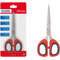 Dohe Tijeras de Acero Inoxidable de 175mm Rojo