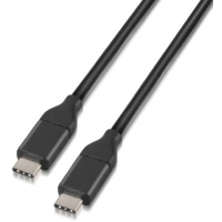 Aisens Cable USB 3.1 Gen2 10Gbps 3A - Tipo USB-C Macho-Macho - 1 metro - Negro