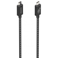 Aisens Cable USB 4.0Gen3x2 Aluminio 40Gbps 8K@60Hz 5A 48V 240W E-Mark - Tipo USB-C Macho-Macho - 1.5m - Negro