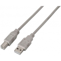 Aisens Cable USB 2.0 Impresora - USB-A Macho a USB-B Macho - 1.8m - Beige