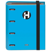 Dohe Serie Icon Carpeta de 4 Anillas A5 Recambio incluído 100H de 90gr. Azul claro