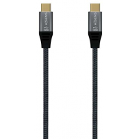 Aisens Cable USB 3.2 Gen2x2 Aluminio 20Gbps 8K@30Hz 5A 100W E-Mark, Tipo USB-C Macho-Macho - 1.5m - Gris
