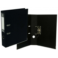 Archivador ECONOMICO PVC A4 Lomo ANCHO Ollao, Tarjetero y Cantonera metalica. Negro