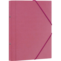 Dohe Carpeta Clasificadora 12 Departamentos Folio Carton Plastificado Cierre con Gomas Rosa