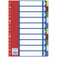 Separadores para carpetas de Anillas 120 Micras Multitaladro. Dohe 