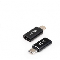 Adaptador MicroUSB Macho A USB-C Hembra - Negro