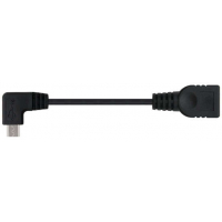Nanocable Cable Micro USB 2.0 OTG Acodado Macho a USB-A Hembra 15cm