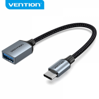Vention Conversor USB-C Macho a USB Hembra - 0.15m - Gris