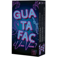 Guatafac ¿Unos Vicios? Juego de Cartas - Tematica Preguntas y Respuestas/Abstracto - De 3 a 12 Jugadores - Edad desde 16 Años - Duracion 15min