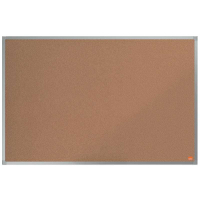 Tablero de Anuncios de Corcho 90x60 cm (marco de Aluminio). Nobo Essence