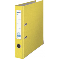 Archivador DIN A4, lomo Estrecho, con ollao, rado, tarjetero y compresor. Amarillo