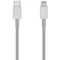 Aisens Cable Lightning a USB-C USB 2.0 - Lightning/M-USB-C/M - 1 metro - Blanco